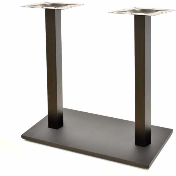 base de mesa beverly rectangular tubo cuadrado negra base de 70 x 40 cms altura 72 cms