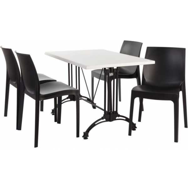 base de mesa eiffel new rectangular aluminio negra altura 70 cms 1