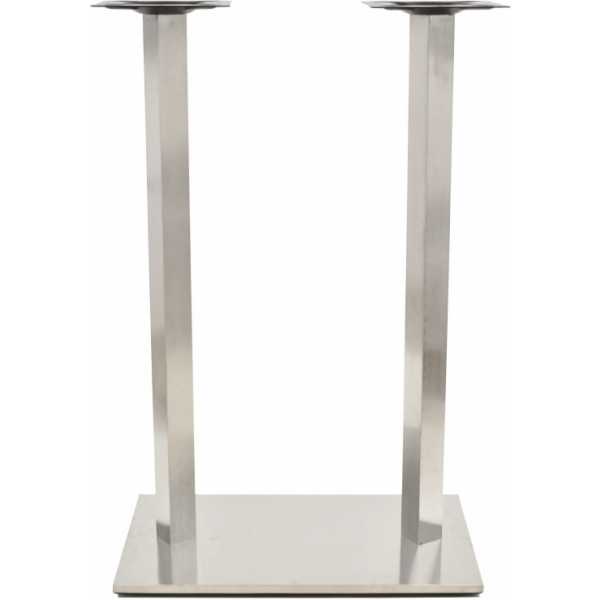 base de mesa ipanema alta acero inoxidable base de 70 x 40 cms altura 110 cms