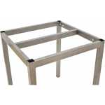 base de mesa lirio metal gris plata 75 x 75 cms altura 72 cms para tableros de 80 x 80 cms 2