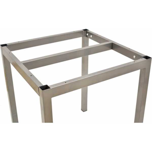 base de mesa lirio metal gris plata 75 x 75 cms altura 72 cms para tableros de 80 x 80 cms 2