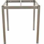 base de mesa lirio metal gris plata 75 x 75 cms altura 72 cms para tableros de 80 x 80 cms 3