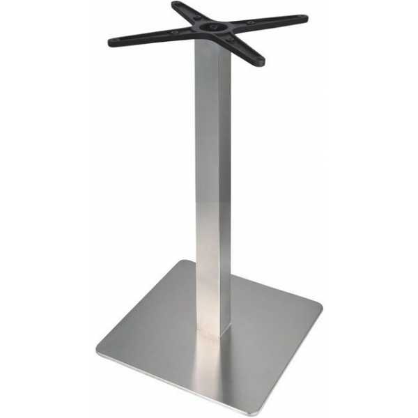 base de mesa rhin acero inoxidable base de 45 x 45 altura 73 cms pulido satinado
