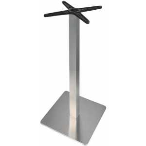 base de mesa rhin alta acero inoxidable base de 45 x 45 cms altura 110 cms pulido satinado