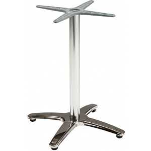 base de mesa roma 4 brazos inoxidable y aluminio