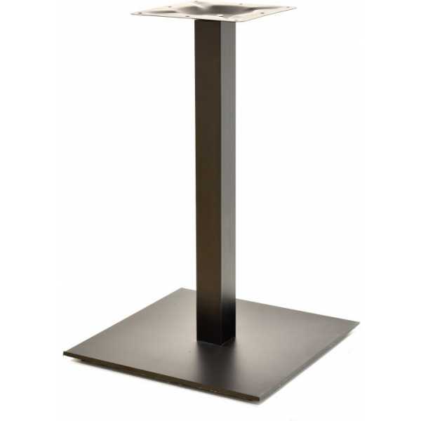 base de mesa trocadero tubo cuadrado negra base de acero de 8 mm 45 x 45 cms altura 72 cms