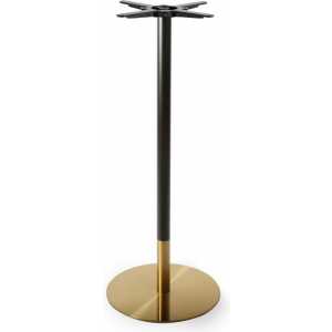 base de mesa versalles alta dorada y negra 43 cms de diametro altura 110 cms