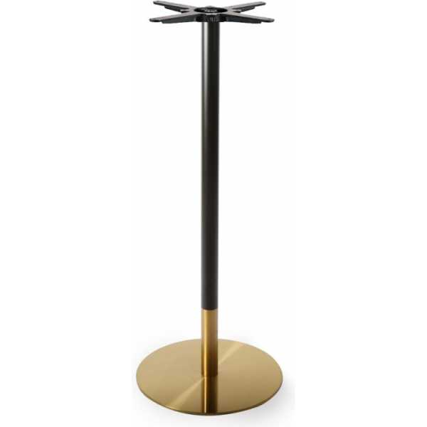 base de mesa versalles alta dorada y negra 43 cms de diametro altura 110 cms