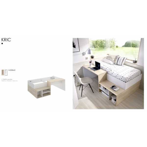 cama compacta con escritorio kric