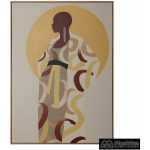 cuadro impresion africana lienzo 100 x 4 x 140 cm