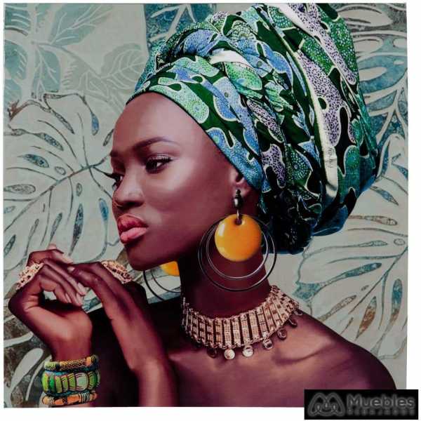 Cuadro impresion africana lienzo 60 x 250 x 60 cm