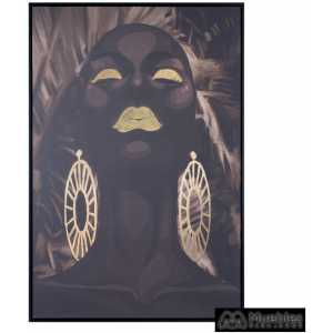 cuadro impresion africana lienzo 83 x 123 cm