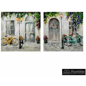 cuadro impresion bicicleta 2 m lienzo 60 x 250 x 60 cm