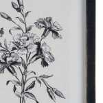 cuadro impresion flores 2 m negro blanco 24 x 2 x 34 cm 5