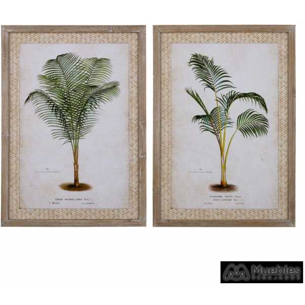 Cuadro impresion palmeras 2 m 50 x 2 x 70 cm