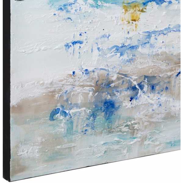 Cuadro pintura abstracto azul lienzo 180 x 350 x 80 cm 4