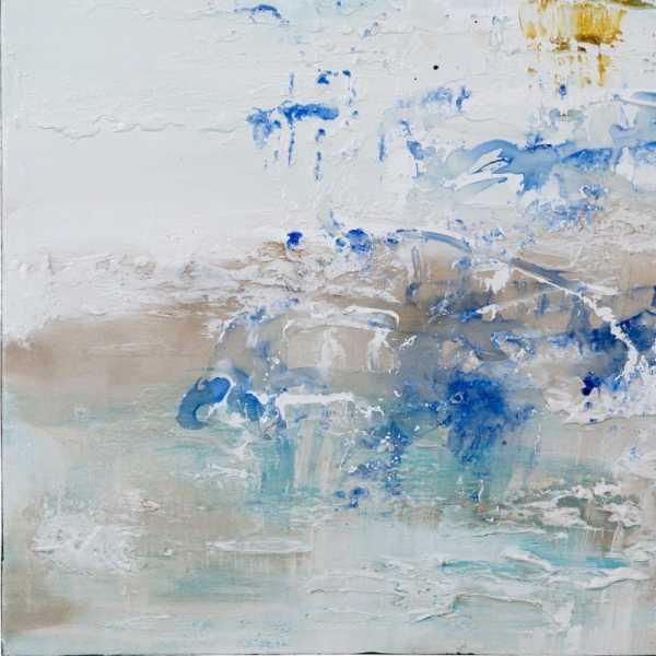 Cuadro pintura abstracto azul lienzo 180 x 350 x 80 cm 5