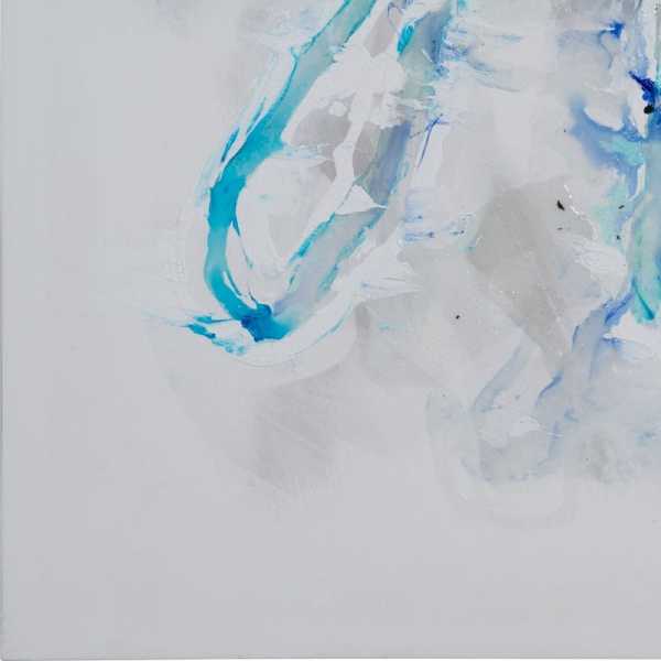 Cuadro pintura abstracto azul lienzo 70 x 350 x 140 cm 5
