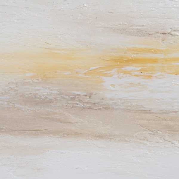 Cuadro pintura abstracto ocre lienzo 150 x 350 x 80 cm 2