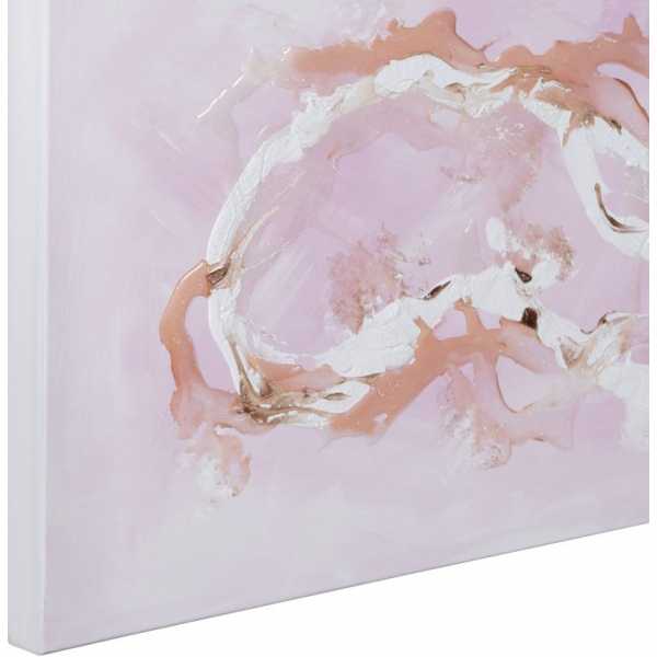 Cuadro pintura abstracto rosa lienzo 80 x 350 x 150 cm 4
