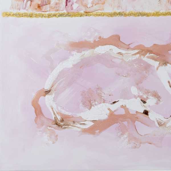 Cuadro pintura abstracto rosa lienzo 80 x 350 x 150 cm 5