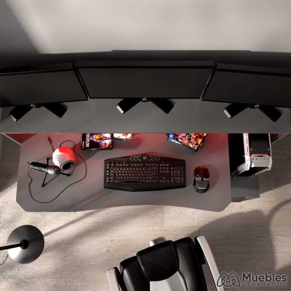 escritorio setup gamer fosk 9