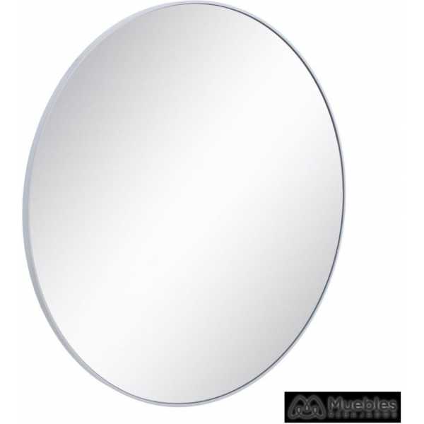 espejo blanco dm cristal decoracion 90 x 2 x 90 cm