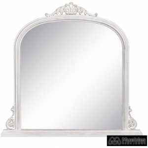 espejo blanco rozado cristal madera 103 x 5 x 108 cm