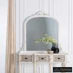 espejo blanco rozado cristal madera 103 x 5 x 108 cm 9
