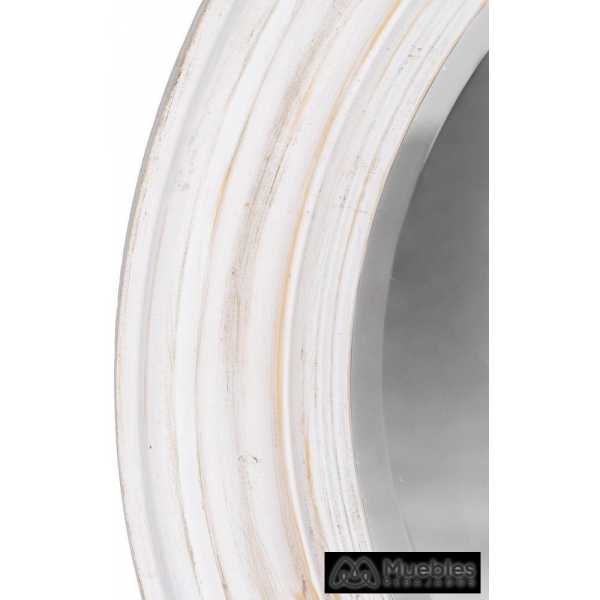 Espejo blanco rozado cristal madera 53 x 350 x 53 cm 3