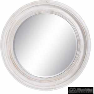 espejo blanco rozado cristal madera 53 x 350 x 53 cm