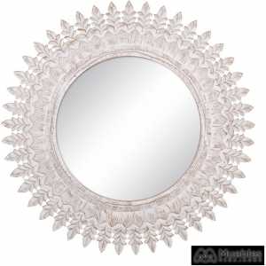 espejo blanco rozado dm decoracion 78 x 175 x 78 cm
