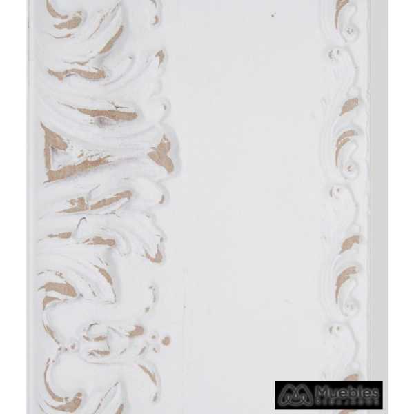 Espejo blanco rozado madera decoracion 42 x 2 x 132 cm 3