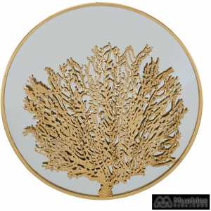 espejo coral oro metal cristal 70 x 350 x 70 cm
