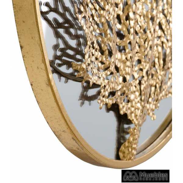 Espejo coral oro metal cristal 70 x 350 x 70 cm 6