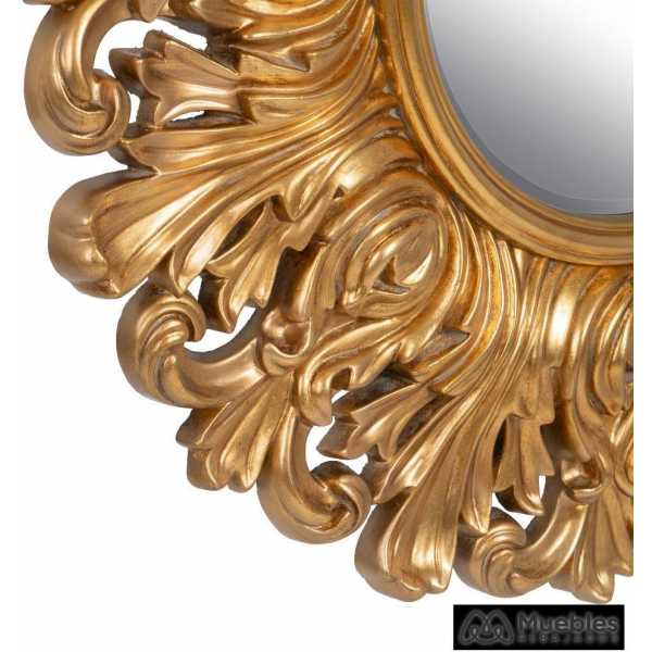 Espejo dorado cristal pu decoracion 108 x 350 x 108 cm 5