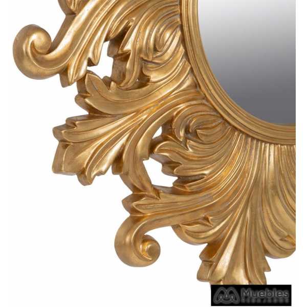 Espejo dorado cristal pu decoracion 114 x 450 x 114 cm 5