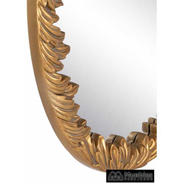 Espejo dorado cristal pu decoracion 57 x 350 x 81 cm 5