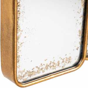 espejo envejecido oro metal decoracion 7250 x 4 x 5450 cm 3