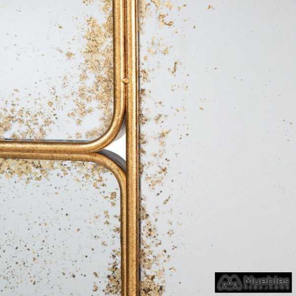 Espejo envejecido oro metal decoracion 7250 x 4 x 5450 cm 4