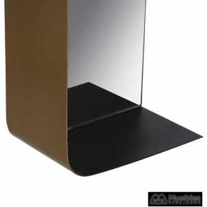 espejo estante oro negro metal 20 x 12 x 50 cm 5