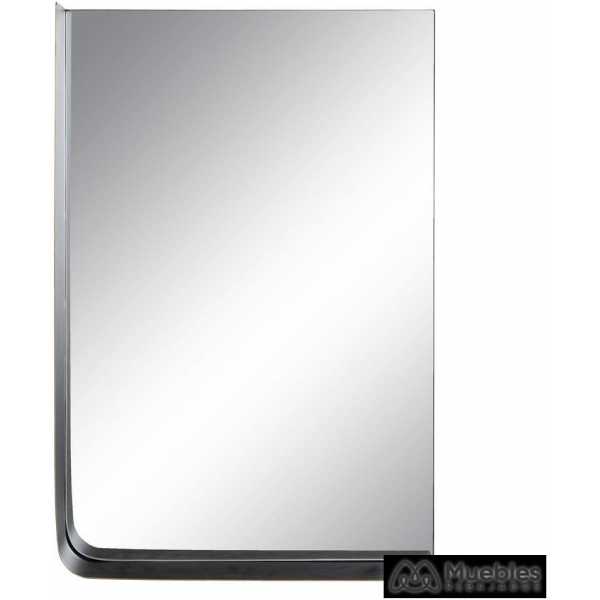 espejo estante oro negro metal 40 x 12 x 60 cm 2