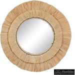 espejo fibra natural decoracion 56 x 56 cm