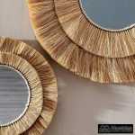 espejo fibra natural decoracion 85 x 85 cm 7