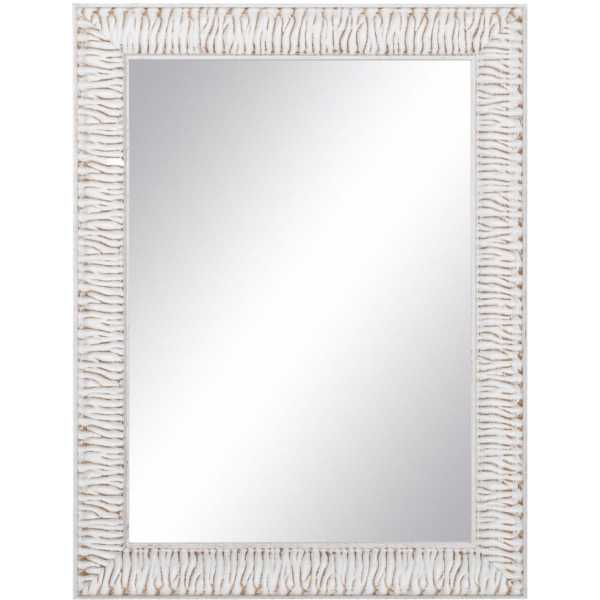 Espejo gravado blanco decoracion 64 x 2 x 84 cm