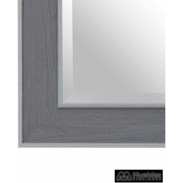 Espejo gris blanco madera decoracion 56 x 2 x 126 cm 5