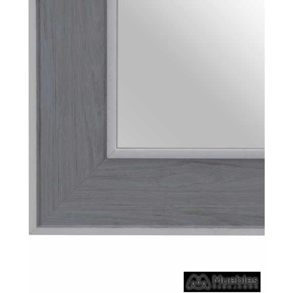 Espejo gris blanco madera decoracion 66 x 2 x 86 cm 5