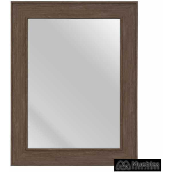 Espejo marron madera decoracion 66 x 2 x 86 cm