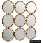 espejo multiple oro metal decoracion 7150 x 250 x 7150 cm 2
