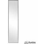 espejo negro aluminio cristal 35 x 350 x 151 cm